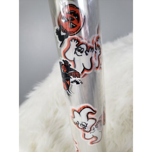 VINTAGE TRANSLUCENT Halloween Ghost Witch Wrapping Paper Gift Wrap Party Retro - Picture 8 of 10